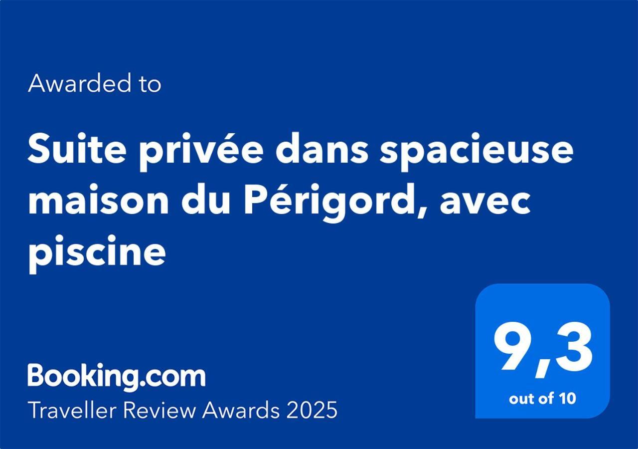 Suite Privee Dans Spacieuse Maison Du Perigord, Avec Piscine Bergerac Ngoại thất bức ảnh